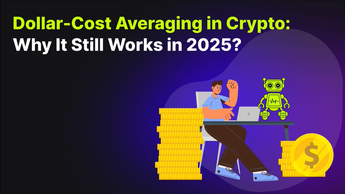DCA still works in 2025 — and here’s why. 💸📆
 Crypto’s still volatile, but smart, consistent investing wins long term.
Our new article breaks it all down:
 👉 Dollar-Cost Averaging in Crypto: Why It Still Works in 2025
🔗buff.ly/TKiVqVt
Learn how AlgosOne uses AI to