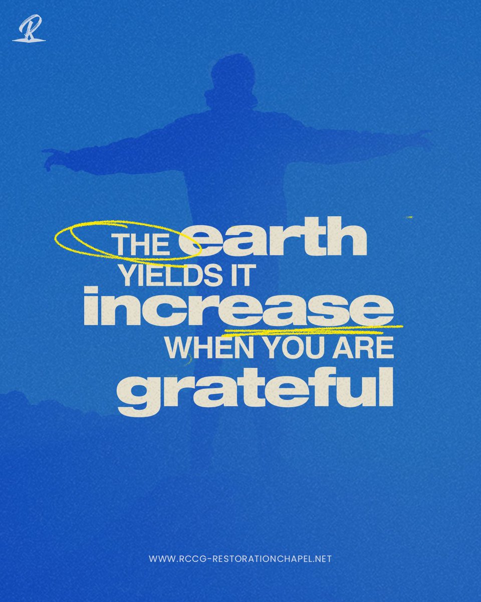 The earth yields its increase when you are grateful. What are you grateful for today?
.
.
#gratitudeiskey #rcnuk #rccginnewcastle