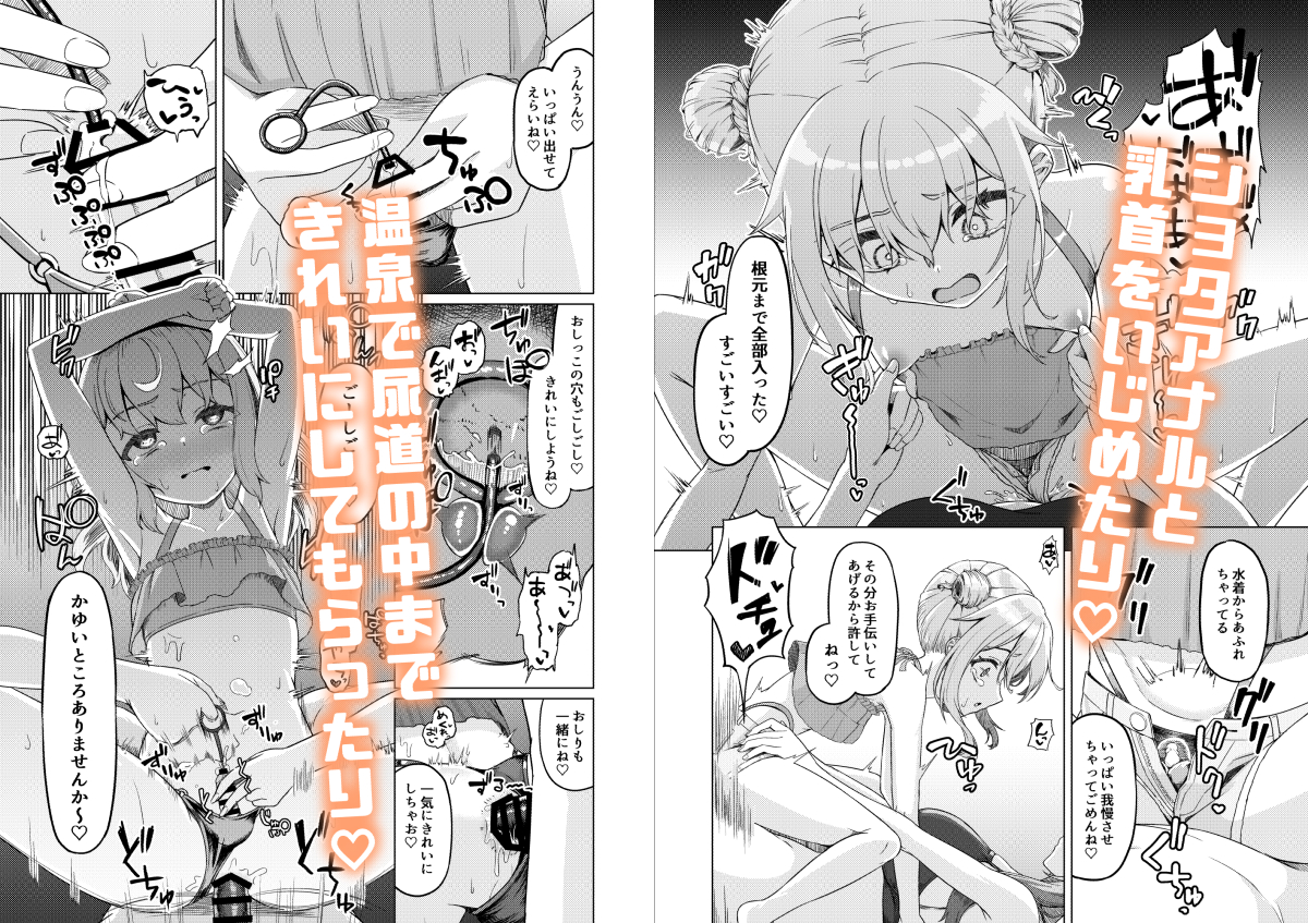 【夏コミ新刊】女装ショタがおねえさんと水着でイチャイチャしてアナルと尿道を犯されるだけのサンプル(1/4)#C106 