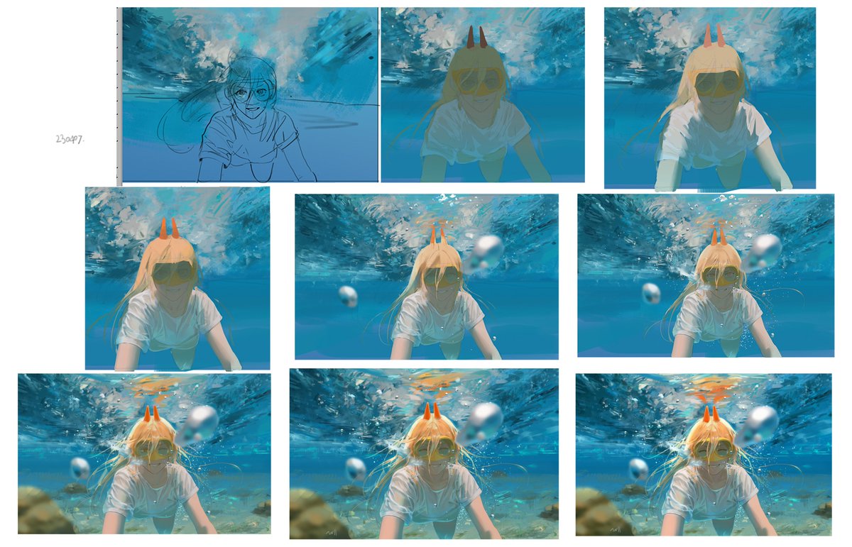 null___u's tweet image. 과정 / process