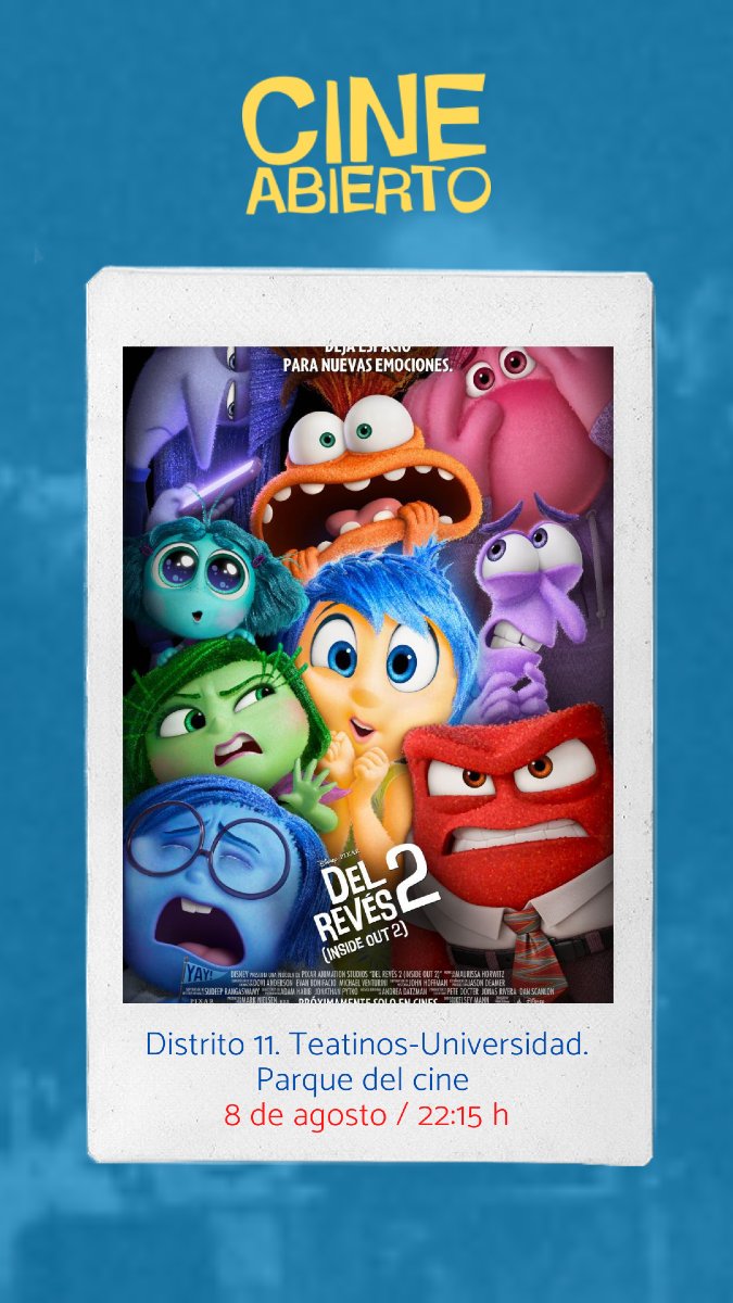 📽️🌙🏖️ ¡Ya es viernes! Esta noche la programación #CineAbierto se despliega desde Teatinos hasta la Playa de la Misericordia. Estas son las películas que proyectaremos hoy.
➕ festivaldemalaga.com/cineabierto/