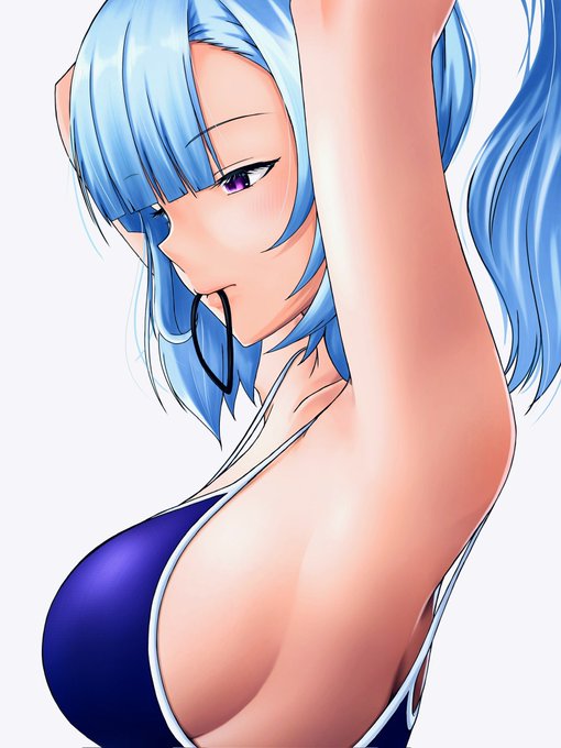 暑い日には水着イラストを #ウマ娘 #メジロアルダン