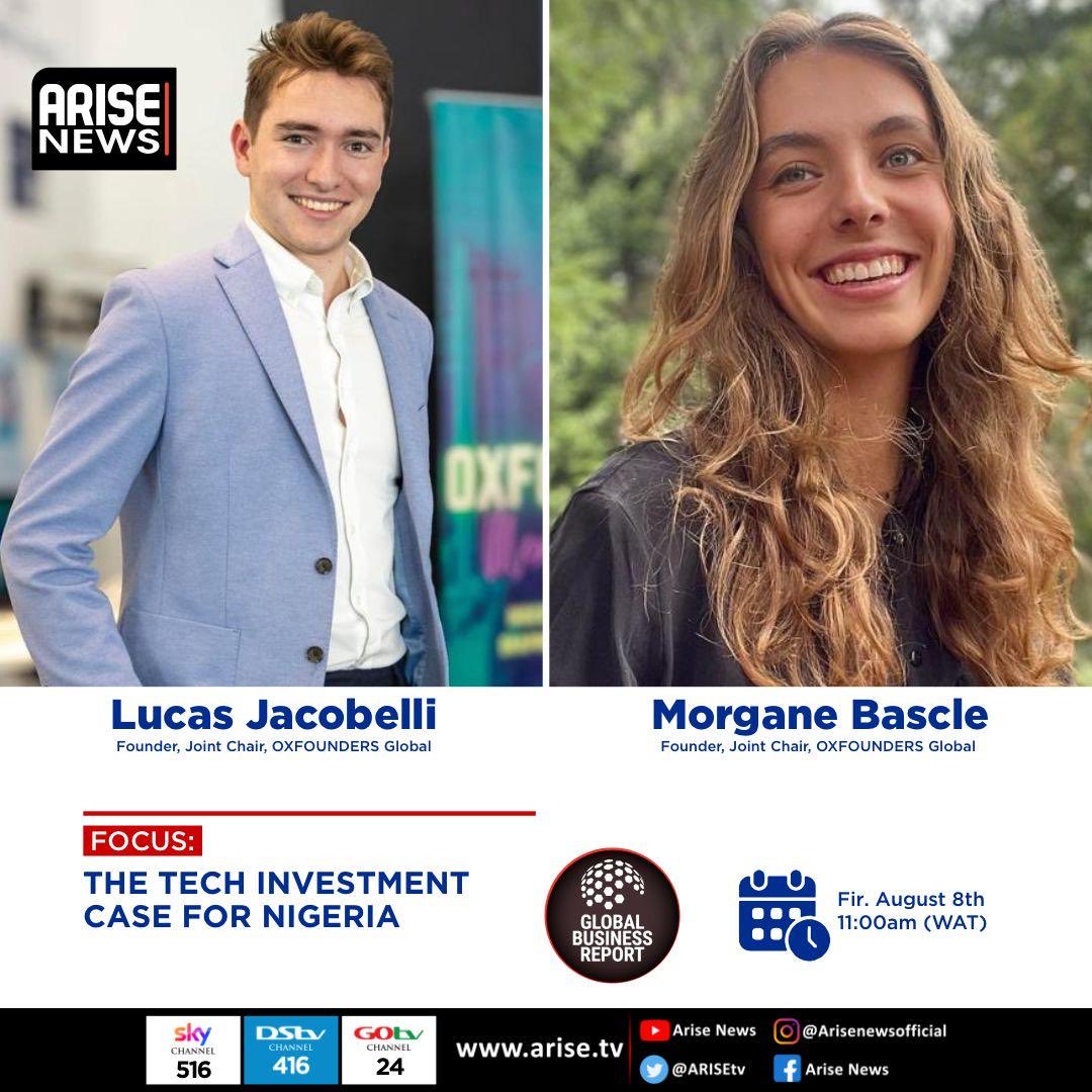 Rotus (@rotankwot) on Twitter photo 11am Friday on the <a href="/ARISEtv/">ARISE NEWS</a> Global Business Report we discuss Tech Innovation in Nigerian 🇳🇬 Universities with the founders of Oxfounders Global 11am Friday on the <a href="/ARISEtv/">ARISE NEWS</a> Global Business Report we discuss Tech Innovation in Nigerian 🇳🇬 Universities with the founders of Oxfounders Global