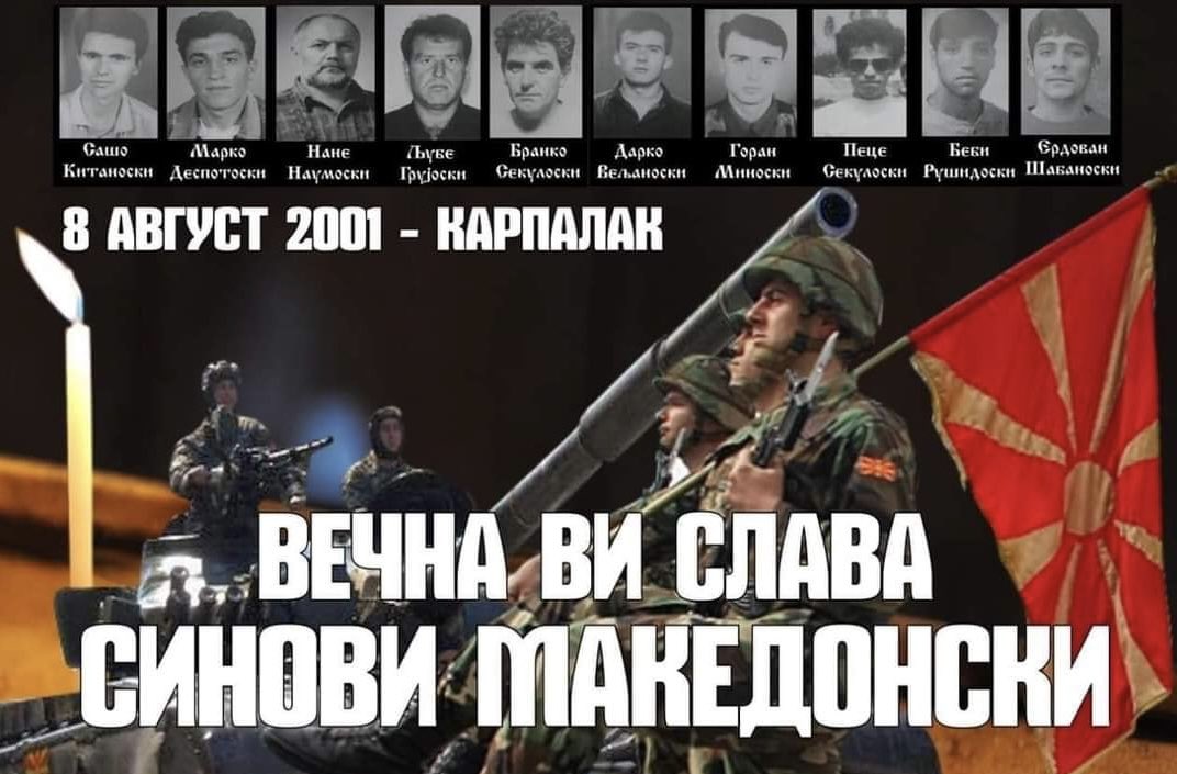 💡И Карпалак и Љуботенски Бачила се вовед во капитулацијата во “Вила Билјана” во Охрид.
👉Нема борба гради во гради. Заседа и чисто, подло и мизерно предавство од нашите редови. Како и секогаш во минатото. 
———
💪Македонски бранители - Ви Благодариме за жртвата!