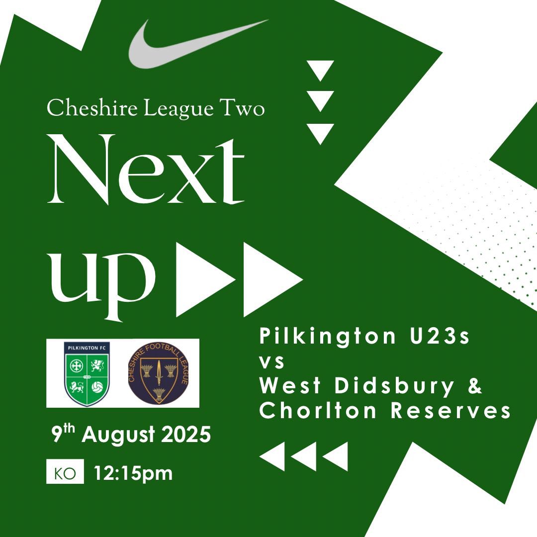 Mossley Hill Reserves - 25/26 (@mossleyhillres) on Twitter photo Next up for the lads.
Following a good home win last week we’re at home again, make sure you stick around to support our firsts who are on right after us.
<a href="/Pilkingtonfc/">Pilkington Football Club</a>
#upthepilks Next up for the lads.
Following a good home win last week we’re at home again, make sure you stick around to support our firsts who are on right after us.
<a href="/Pilkingtonfc/">Pilkington Football Club</a>
#upthepilks