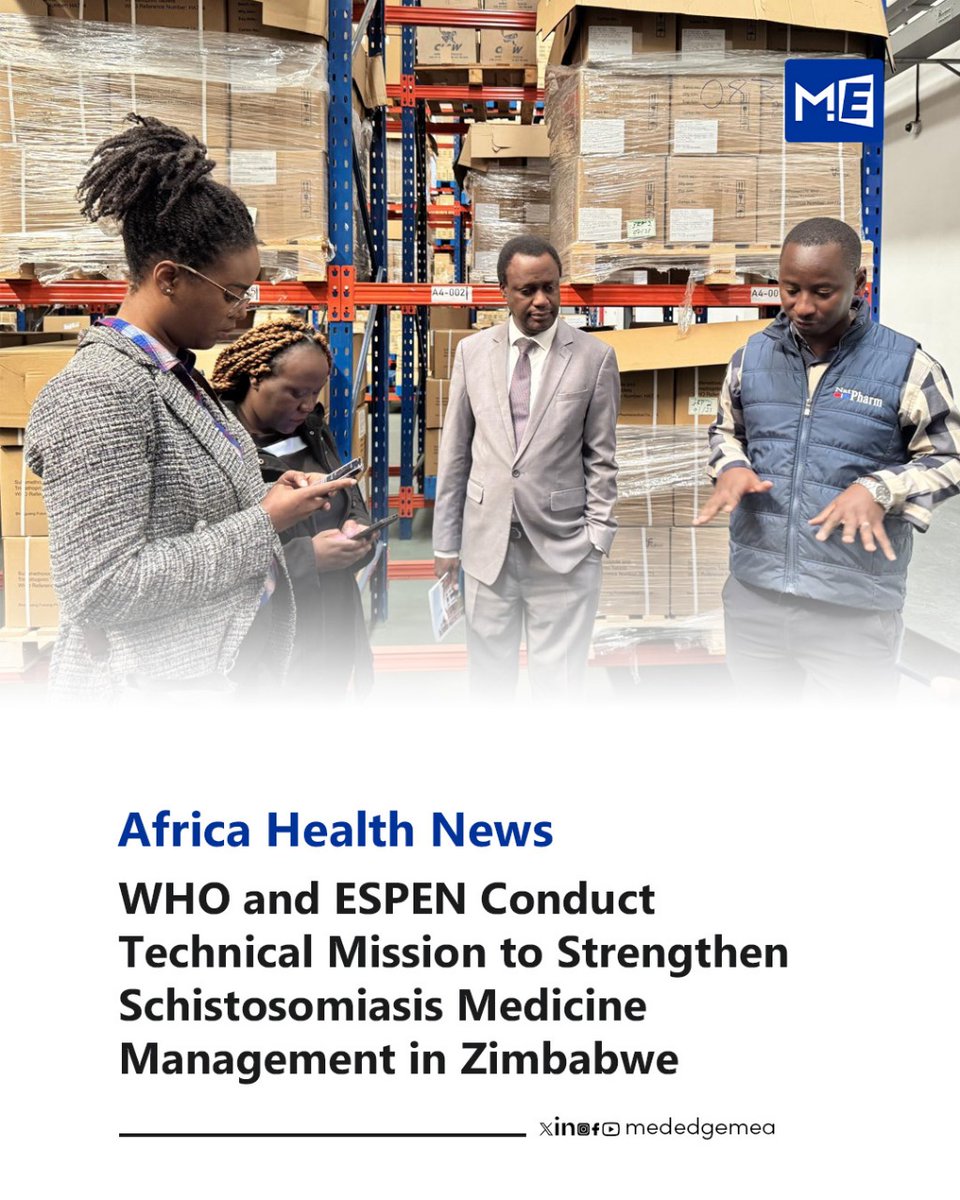 MedEdge MEA (@mededgemea) on Twitter photo ๐ฉบ <a href="/WHO/">World Health Organization (WHO)</a> & <a href="/ESPENorg/">ESPEN</a> team up in Zimbabwe to boost Praziquantel (PZQ) management for schistosomiasis โ aiming for stronger supply chains, better data, and reduced medicine wastage.
๐ mededgemea.com/who-and-espen-โฆ
#WHO #ESPEN #NTDs #Schistosomiasis #GlobalHealth #Mededgemea ๐ฉบ <a href="/WHO/">World Health Organization (WHO)</a> & <a href="/ESPENorg/">ESPEN</a> team up in Zimbabwe to boost Praziquantel (PZQ) management for schistosomiasis โ aiming for stronger supply chains, better data, and reduced medicine wastage.
๐ mededgemea.com/who-and-espen-โฆ
#WHO #ESPEN #NTDs #Schistosomiasis #GlobalHealth #Mededgemea