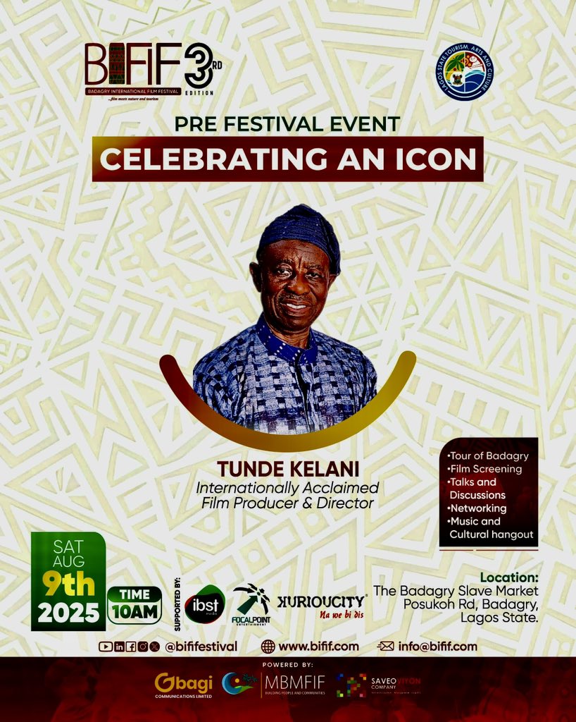 BADAGRY, TOMORROW! 
Join me at the Pre-Festival Event of the Badagry International Film Festival for a special screening of Dazzling Mirage (2014) — starring Kemi “Lala” Akindoju, Kunle Afolayan, Bimbo Manuel, Yomi Fash-Lanso, Taiwo Ajai-Lycett &amp; Seun Akindele.
After the film,