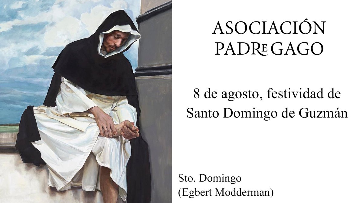 Felicidades a toda la familia dominicana que hoy 8 de agosto celebra la festividad de Sto. Domingo de Guzmán.

Muchos son los <a href="/dominicos_es/">Dominicos</a> que han seguido sus pasos, como lo hizo el Padre Gago, dedicando sus vidas a la evangelización, conjugando fe y razón.