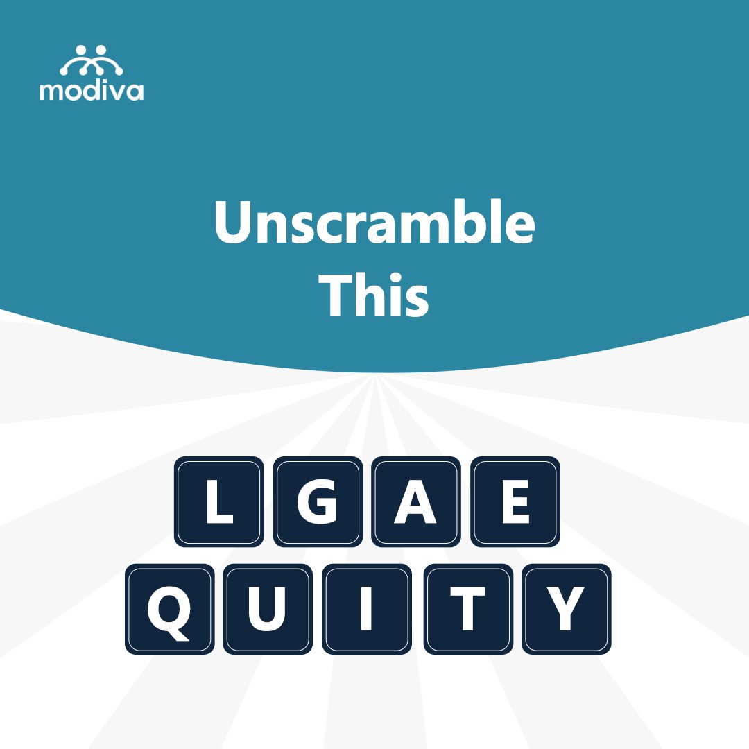 ModivaCommunity's tweet image. We talk it. We walk it.
Can you unscramble this word Modiva is proudly building into workplace culture?

Tag a friend to guess too! 💬

#Modiva #EquityAndInclusion #FridayChallenge #WorkplaceCulture #NGOImpact #AfricaVoices