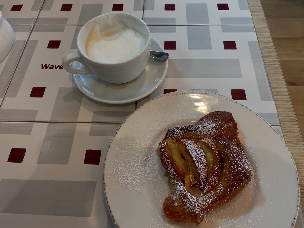Good morning!  How about a cappuccino and a fresh peach pastry?  We got to visit Wave Hill Breads in Norwalk for Main Street Connecticut!  <a href="/News12CT/">News12CT</a> <a href="/wavehillbreads/">Wave Hill Breads</a>