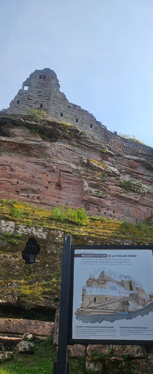 LaNinaCaracol's tweet photo. Après le Chemin des Cimes direction le château de #Fleckenstein en #Alsace. On explore ses ruines via moults escaliers et découvre les travaux entrepris pour le restaurer. Quel boulot! Quelques jeux en lien avec le Moyen-âge pour les enfants. Une belle vue depuis le sommet. Top! https://t.co/9T7Uh1Z90g