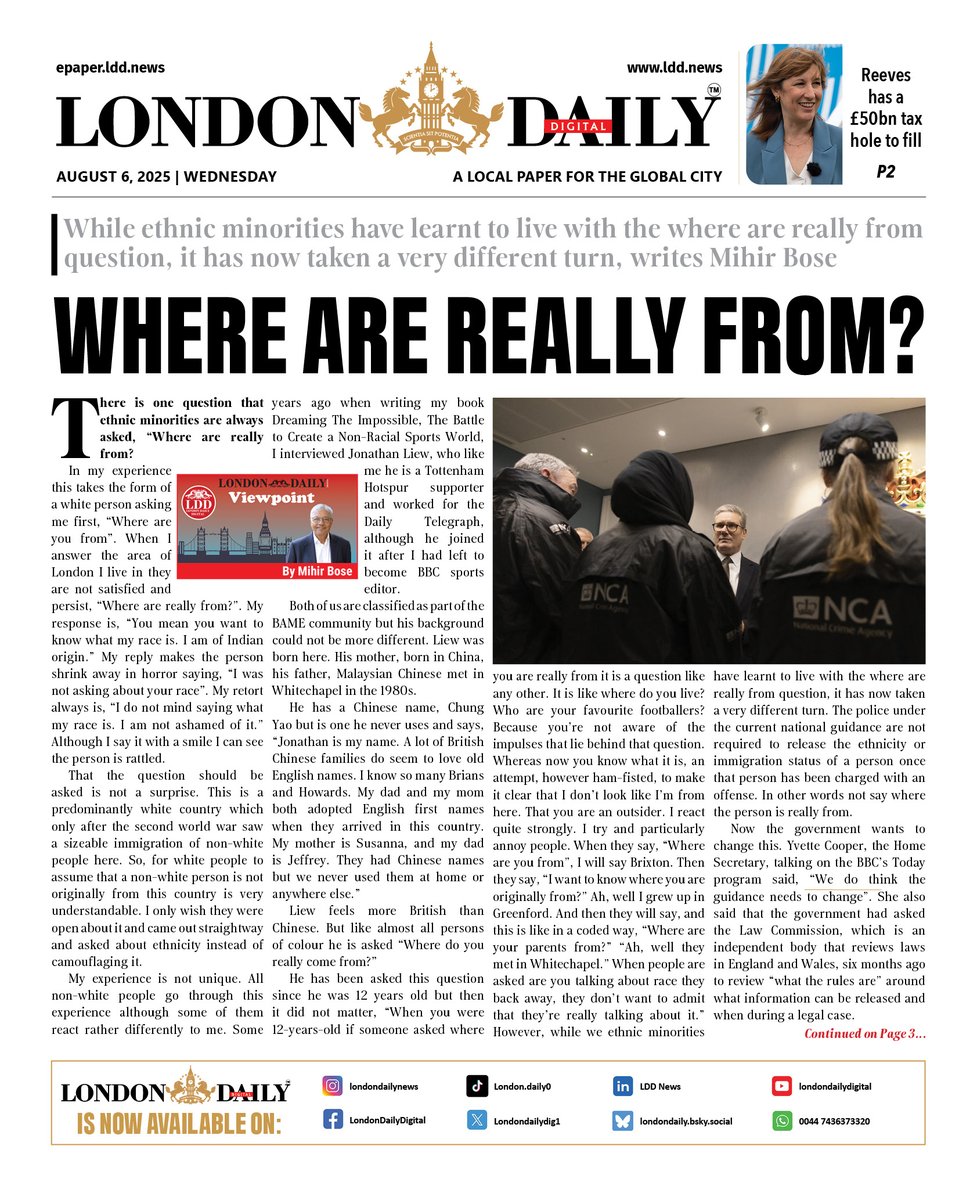 London Daily (@londondailydig1) on Twitter photo Where Are Really From? Labour’s new disturbing road on immigration | by Mihir Bose | Read the full article: links.ldd.news/xstx7 <a href="/mihirbose/">Mihir Bose</a> <a href="/adilray/">Adil Ray OBE</a> <a href="/RishiSunak/">Rishi Sunak</a> <a href="/pritipatel/">Priti Patel MP</a> <a href="/bbcasiannetwork/">BBC Asian Network</a> Where Are Really From? Labour’s new disturbing road on immigration | by Mihir Bose | Read the full article: links.ldd.news/xstx7 <a href="/mihirbose/">Mihir Bose</a> <a href="/adilray/">Adil Ray OBE</a> <a href="/RishiSunak/">Rishi Sunak</a> <a href="/pritipatel/">Priti Patel MP</a> <a href="/bbcasiannetwork/">BBC Asian Network</a>