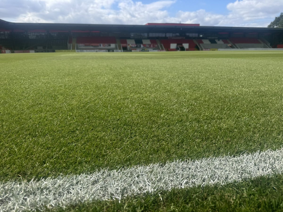 NW Pitch Maintenance (@nwpitch) on Twitter photo Done our bit, new season tomorrow, lads have worked so hard last 9 weeks to produce such a good surface.
<a href="/FCUnitedMcr/">FC United of Manchester 🟥⬜⬛</a> v <a href="/leektown/">Leek Town FC ⚽️</a> <a href="/NorthernPremLge/">The Pitching In Northern Premier League</a> Done our bit, new season tomorrow, lads have worked so hard last 9 weeks to produce such a good surface.
<a href="/FCUnitedMcr/">FC United of Manchester 🟥⬜⬛</a> v <a href="/leektown/">Leek Town FC ⚽️</a> <a href="/NorthernPremLge/">The Pitching In Northern Premier League</a>