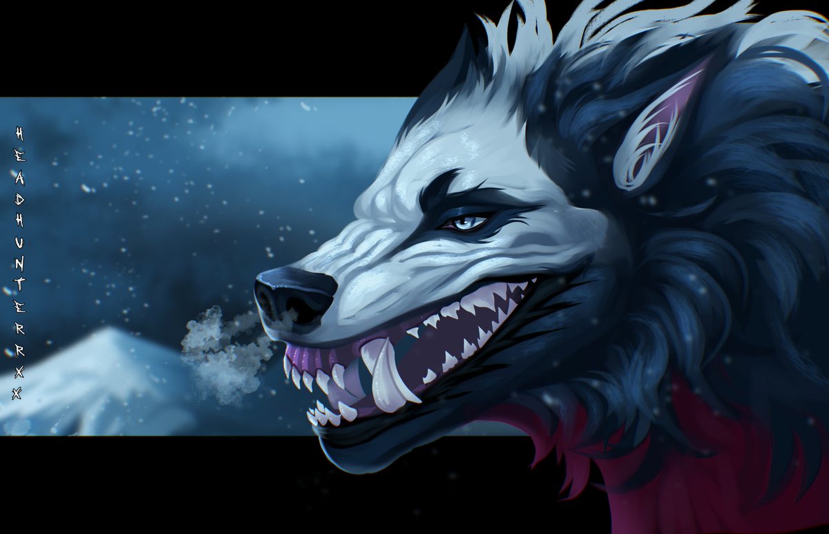 Sketch commission from tg #commissionart #Wolf #digitalart #atmosphere