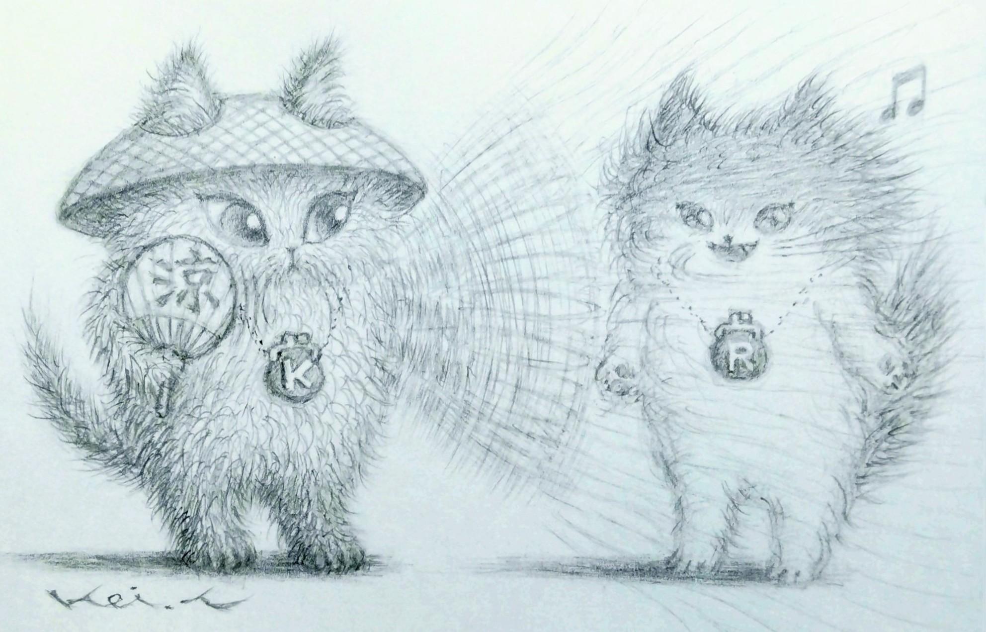 猫の鉛筆画の絵 76472580f027a3e30c5d73c95bcc33