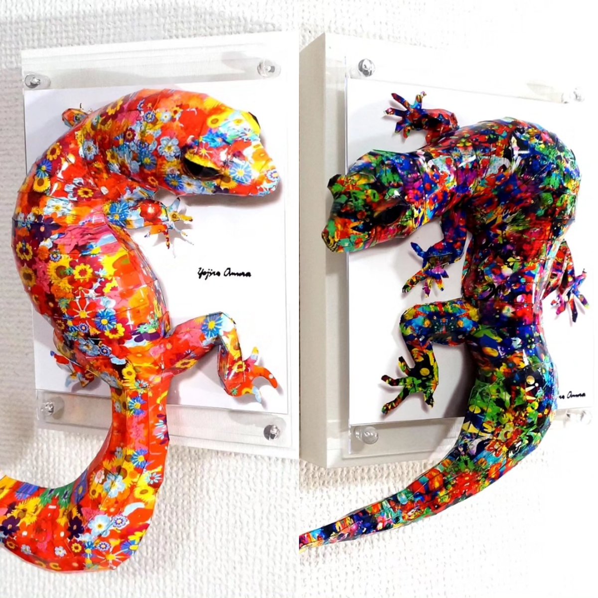 yojin15's tweet image. 先ほど全11作品をGallery Lucille追加出品いたしました！

lucille.official.ec

#paperarts #popart #incect #reptile #カエル  #contemporaryart #トンボ #トカゲ #トカゲモドキ #レオパルド #ペーパークラフト #紙アート