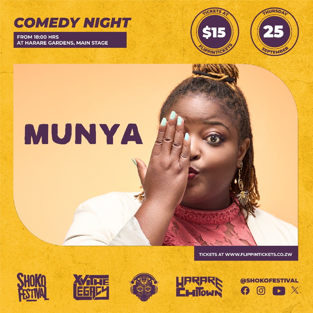 Munya Bloggo (@munyabloggo) on Twitter photo .<a href="/ShokoFestival/">Shoko Festival</a> // Comedy Night // 25 Sept //Harare Gardens // $15 #TheLegacy #Shoko2025 #StandUPcomedy .<a href="/ShokoFestival/">Shoko Festival</a> // Comedy Night // 25 Sept //Harare Gardens // $15 #TheLegacy #Shoko2025 #StandUPcomedy