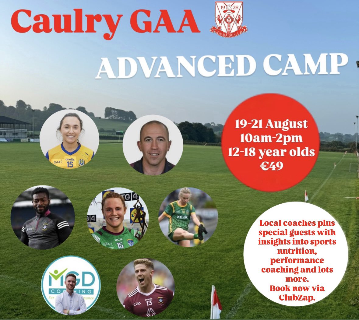 We are so excited to host our first ever Advanced Camp in two weeks time!

We have a myriad of special guests &amp; local coaches who have a wealth of knowledge, experience and expertise which they will share with our players. 🤩

Follow the link to book 👉 caulrygaa.clubzap.com/products/29712…