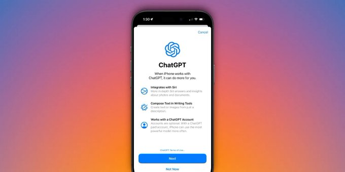 ChatGPT 5. راح يدعم في iOS 26 الشهر القادم 