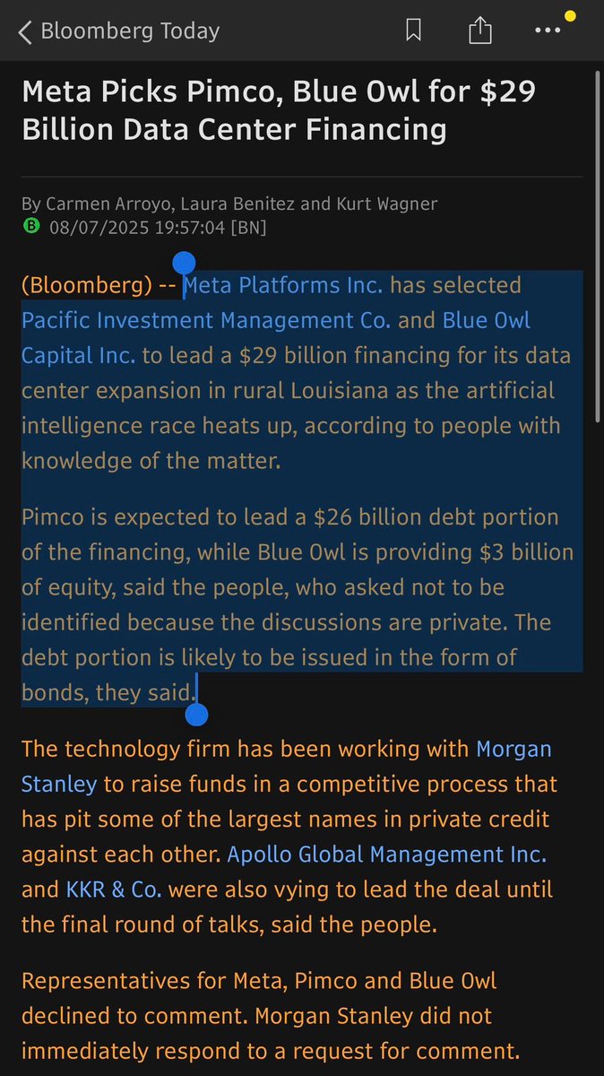 "Watch for Meta to scramble for financing—debt, equity, anything they can grab. The cash is gone, the gamble is on, and Zuck’s about to go full leverage mode."