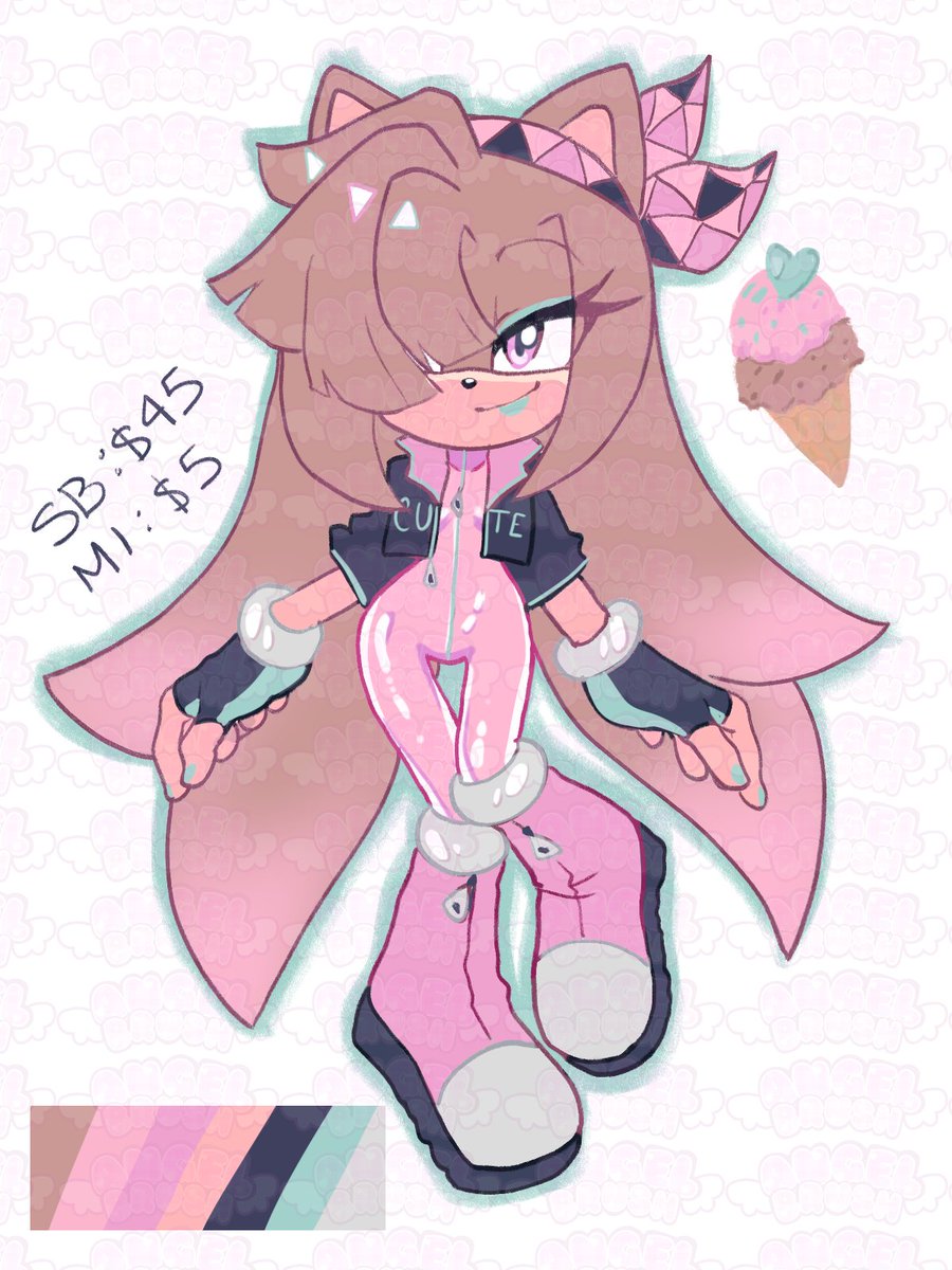 I need some money sooo, Ice cream adopt 🤗 
Honestly, I wanted to design some characters, but I don't want to forget them.

#adoptables #mobian #sonic