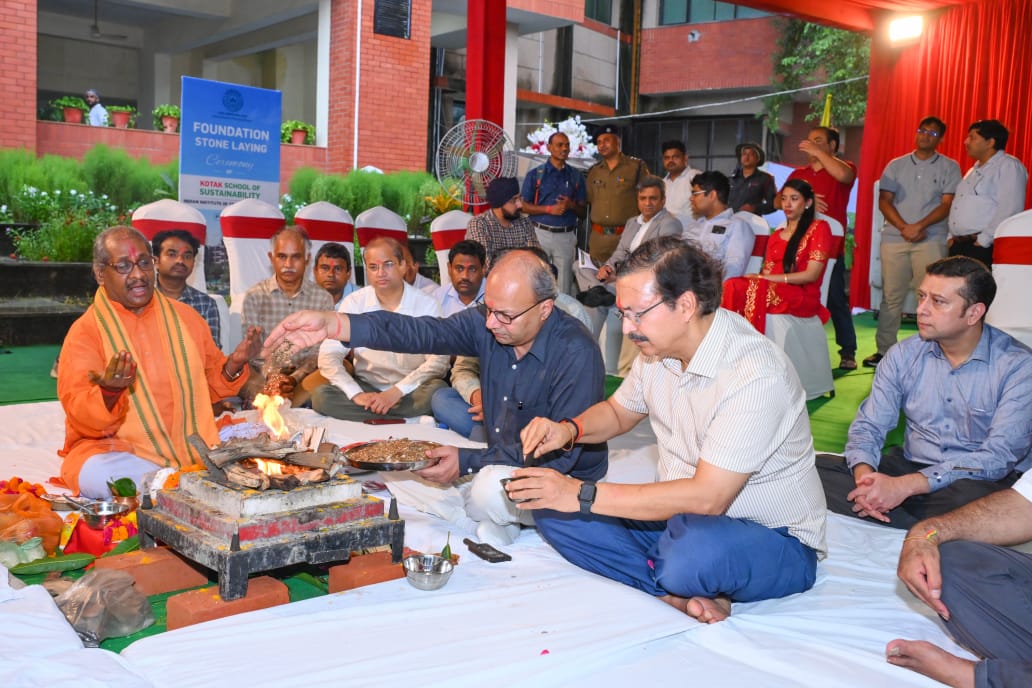 IITKanpur's tweet photo. 🌍 IIT Kanpur Lays Foundation Stone for Kotak School of Sustainability Building 🌿

IIT Kanpur marked a significant step in its sustainability journey with the foundation stone laying of the Kotak School of Sustainability (KSS) building. The ceremony was officiated by Prof. Manindra Agrawal, Director, IIT Kanpur, and attended by senior faculty, administrators, officials from Kotak Mahindra Bank, and members of the KSS Advisory Council.

Designed to be a LEED Platinum-certified, Net Zero Energy facility, the upcoming building will feature sustainable architecture, preserving natural elements like silver oak trees, a waterbody, and the site’s contours. Innovative materials such as bamboo, hempcrete, engineered wood, mycelium-based components, and recycled elements will be used.

The building will house:
✅ 25+ advanced research labs
✅ Faculty & scholar offices
✅ Seminar & conference spaces
✅ Eco-zones, bike & EV facilities
✅ Green insulation & HVAC systems

🔬Prof. Sachchida Nand Tripathi, Dean, KSS, emphasized the School’s vision of uniting experts, students, and stakeholders to advance sustainability science and innovation.
🤝Mr. Rajeev Ratan, Sr. EVP, Kotak Mahindra Bank, reiterated Kotak’s long-term commitment to sustainability and innovation-driven development.

The School aims to become a global center of excellence, collaborating with top institutions like MIT, Princeton, Maryland, Cambridge, and Oxford, with focus areas including:

Clean energy & sustainable resource use
Water science & sustainable infrastructure
Climate, ecology, policy, and AI for sustainability

Launched in Dec 2023, KSS was established with support from Kotak Mahindra Bank as part of its CSR initiative, and is poised to shape India's green future.

#Sustainability #IITKanpur #GreenBuilding #KotakMahindraBank #FutureOfResearch @iitkanpur @KotakBankLtd