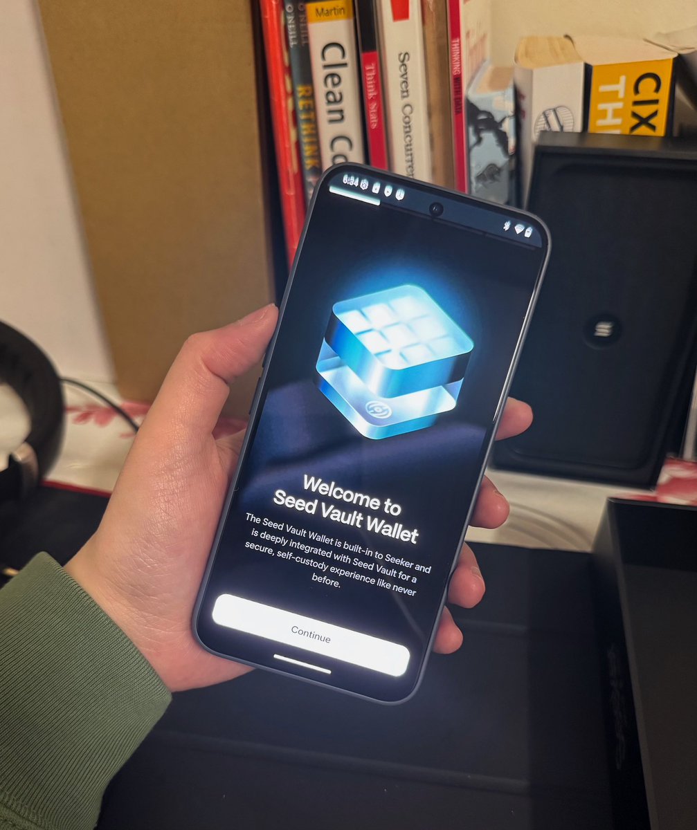 Received my <a href="/solanamobile/">Seeker | Solana Mobile</a> Seeker phone today, just in time for my Melbourne trip! 😁