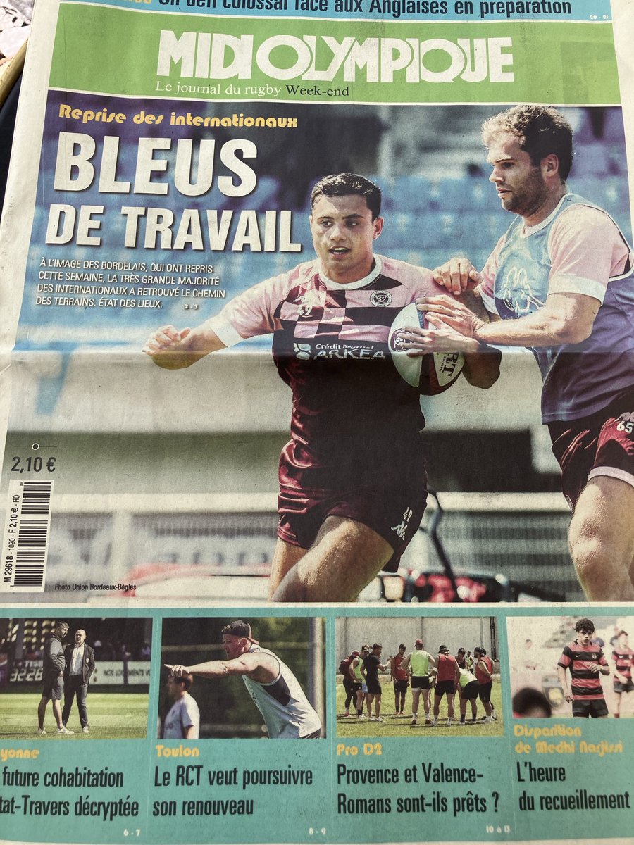 A week after one rugby season ends, another one begins in France 🧐