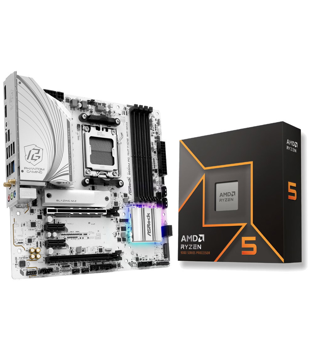 マザーボード B650M PG Riptide WiFi White + 7800x3D ASRock | B650M PG Riptide WiFi White