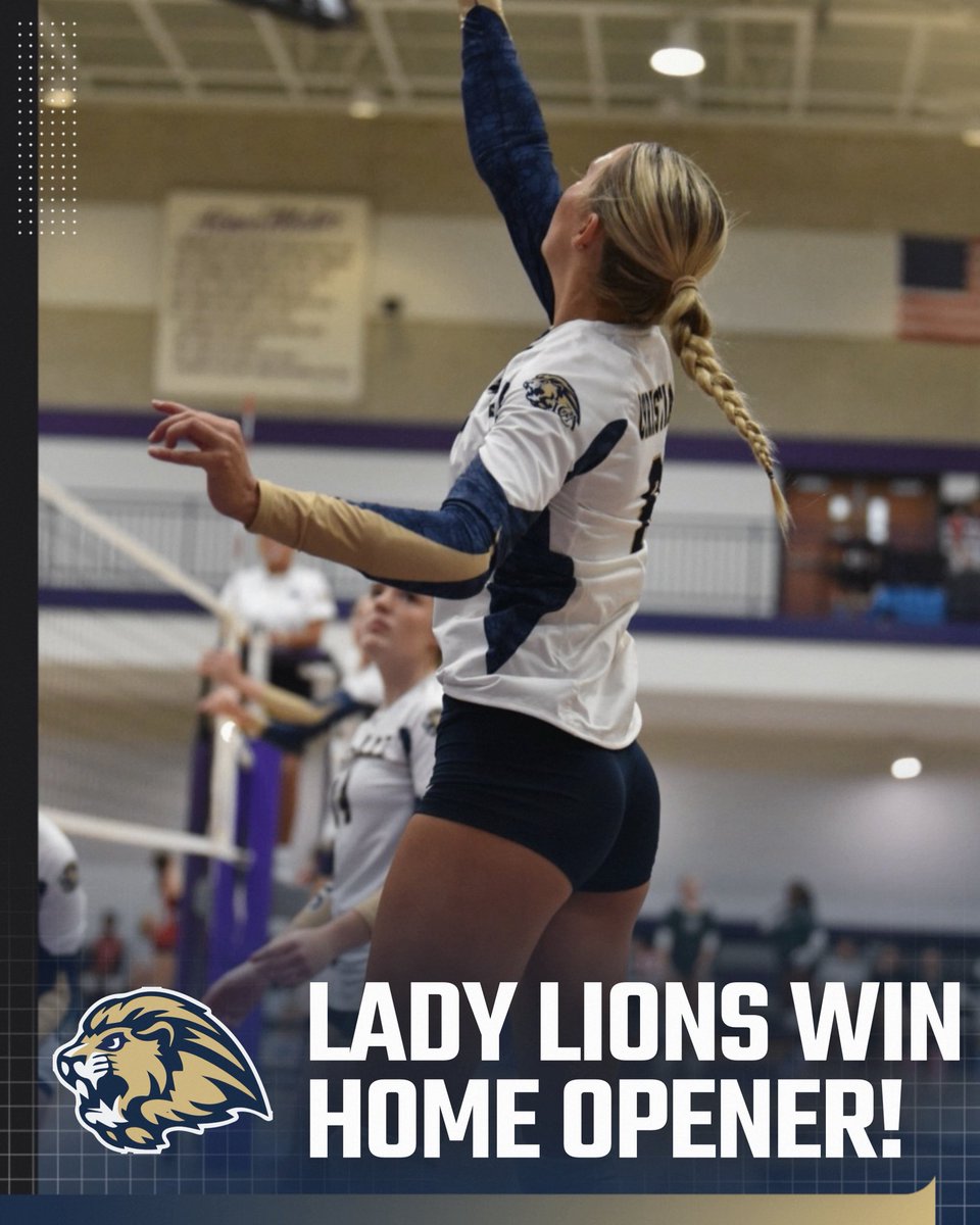 🔥 Lady Lions Dominate Home Opener! 🏐

The Lady Lions came out strong in tonight’s home opener, securing big wins over Strong Rock Christian and Madison County! 💪

Varsity swept both matches:
🔹 vs. Strong Rock – 2-0 (25-13, 25-14)
🔹 vs. Madison County – 2-0 (25-7, 25-17)

JV