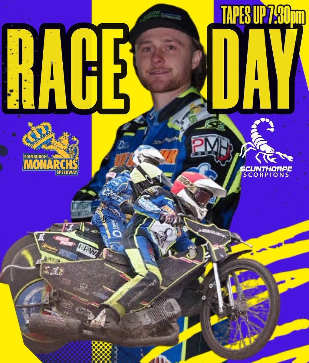 RACEDAY 🏁

Another trip up north, this time to Edinburgh, going to be a tough meeting against the Monarchs 🦂

🎨 Dan Palmer