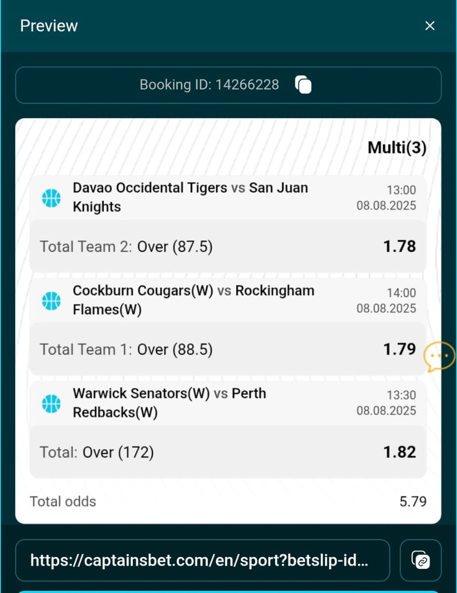 Captainsbet 
Basketball 🏀  

Code - 14266228

Reg 👉 shorturl.at/w3jur
Promocode 👉 MAXAIRO1