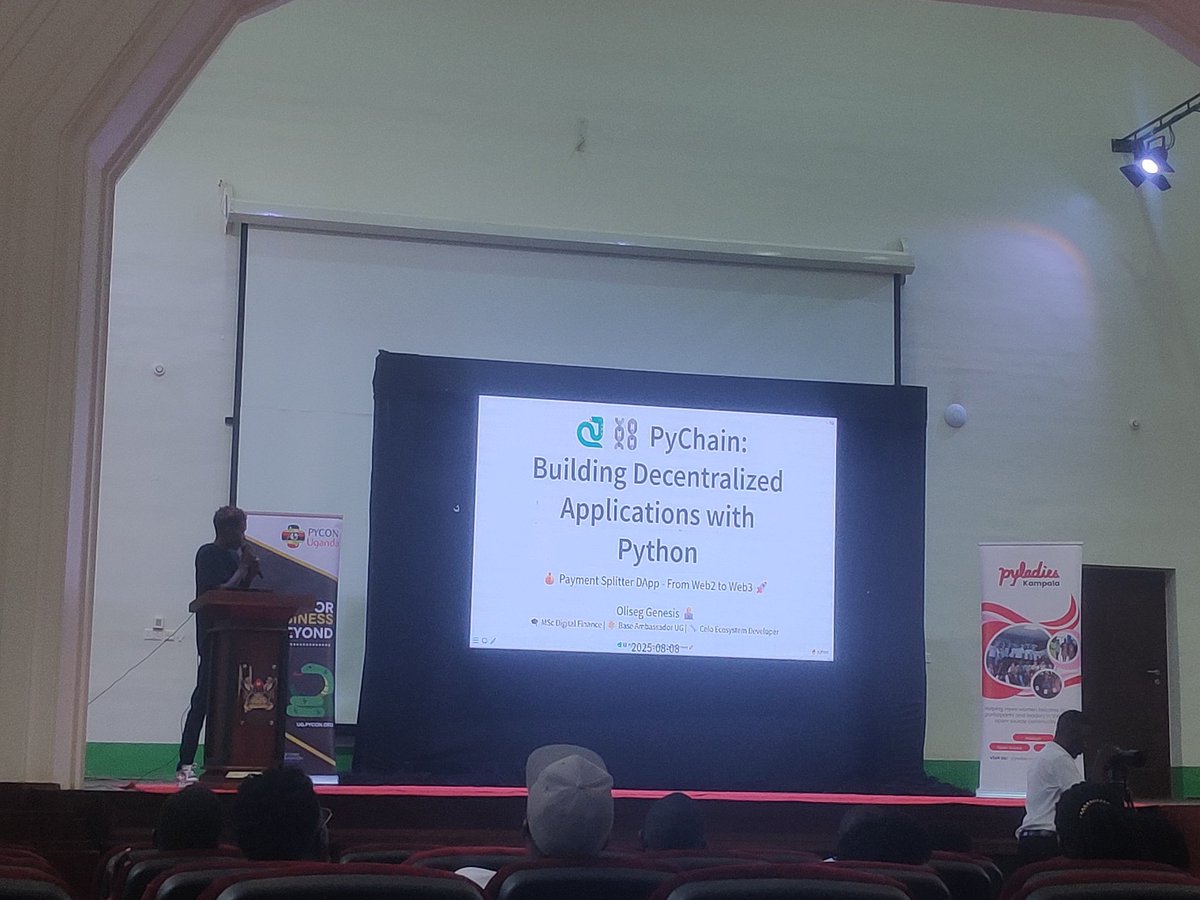 Ojwang Nicholas (@ojwangnicholas2) on Twitter photo Did you know you can use python in developing decentralised systems?
Happening now at <a href="/pyconuganda/">PyCon Uganda</a>
now Did you know you can use python in developing decentralised systems?
Happening now at <a href="/pyconuganda/">PyCon Uganda</a>
now