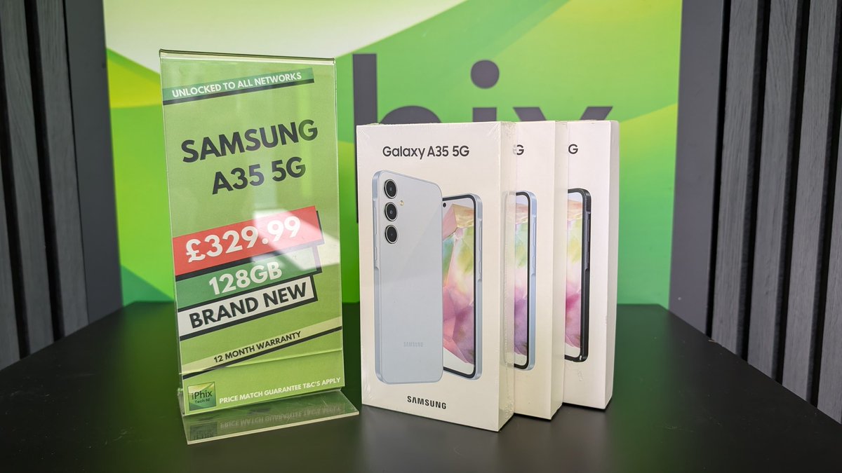Looking for a smartphone that delivers on speed, style, and staying power? The Samsung Galaxy A35 5G has it all and it’s ready for you at our Belfast &amp; Lisburn stores

💷 Just £329.99 premium tech without the premium price tag!
