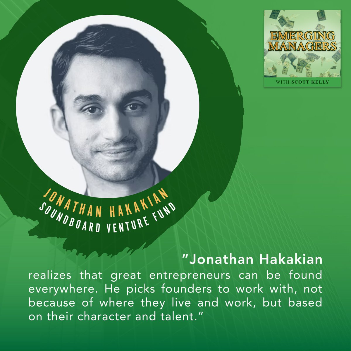 This week on the Emerging Managers Podcast: Prioritizing Character Over Skill with Jonathan Hakakian of SoundBoard Venture Fund

Watch and listen to the podcast here:
emergingmanagerspodcast.com/prioritizing-c…

#emergingmanagerpodcast #podcast #venturecapital #interviews #blackdogceo