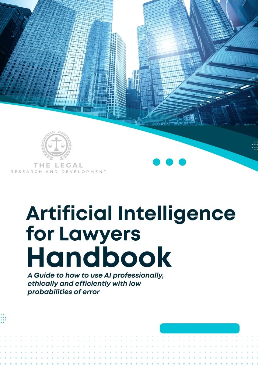 Is AI a threat to the legal profession, or is it the most powerful tool we've had in decades? The answer depends entirely on how we use it. "Artificial Intelligence for Lawyers Handbook," provides an essential compass for navigating this new terrain.
 linkedin.com/posts/higenyi-…