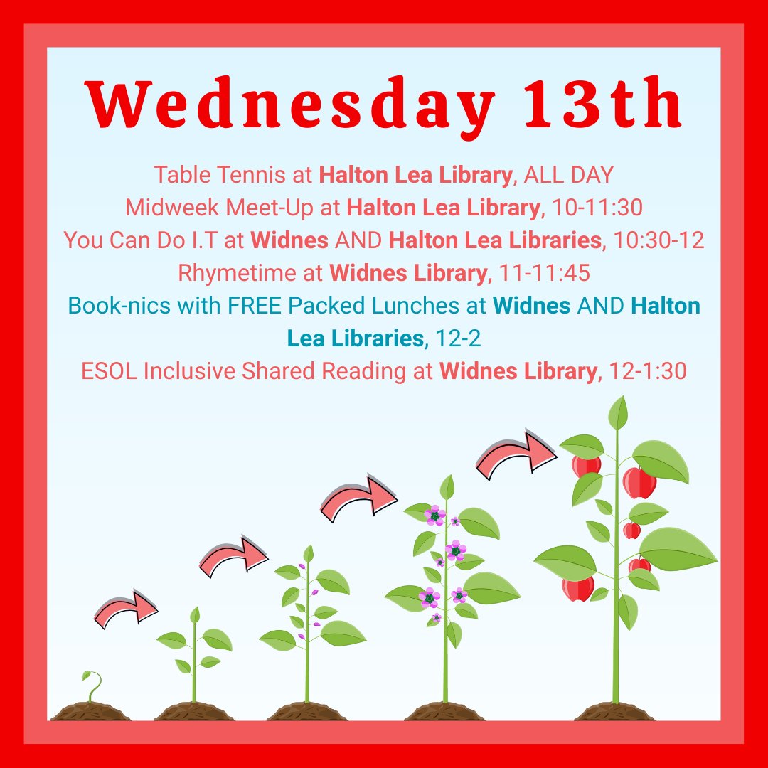 Halton Libraries tweet media