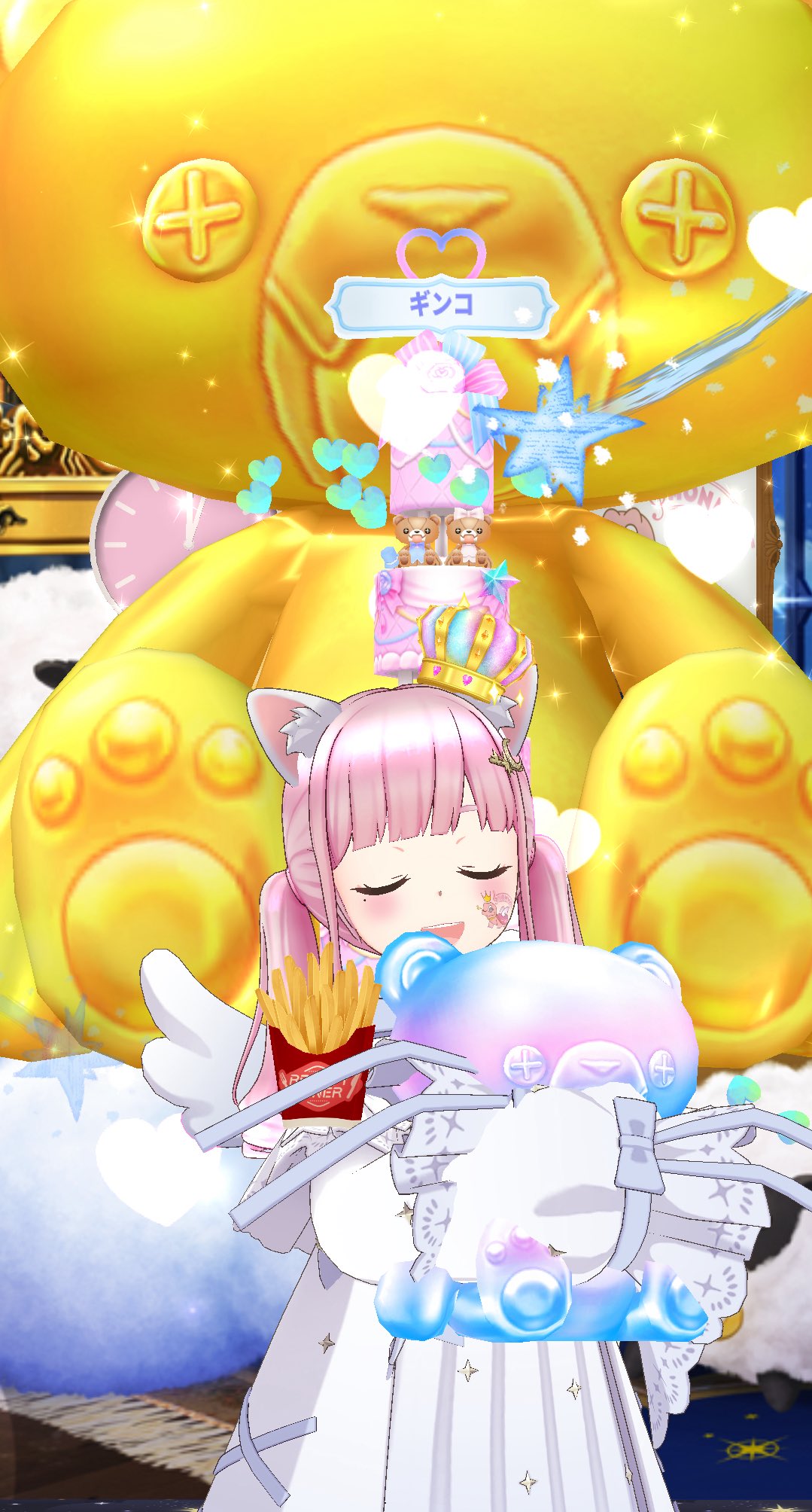 クマさんのピンクムーンストーンたん！かわいい！ クマさんのピンクムーンストーンたん！かわいい！ クマさんの