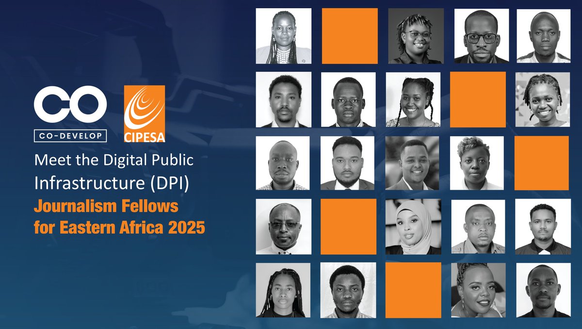 CIPESA (@cipesaug) on Twitter photo This week saw the launch of the #DPIJournalism Fellowship for Eastern Africa hosted by <a href="/LetsCoDevelop/">Co-Develop</a> & <a href="/cipesaug/">CIPESA</a>. This inaugural cohort of 20 fellows emerged from a rigorous selection process. They represent 9 countries (๐น๐ฟ๐ฐ๐ช๐บ๐ฌ๐ท๐ผ๐ง๐ฎ๐ช๐น๐ธ๐ด๐ธ๐ธ๐จ๐ฉ) in the region and who work across This week saw the launch of the #DPIJournalism Fellowship for Eastern Africa hosted by <a href="/LetsCoDevelop/">Co-Develop</a> & <a href="/cipesaug/">CIPESA</a>. This inaugural cohort of 20 fellows emerged from a rigorous selection process. They represent 9 countries (๐น๐ฟ๐ฐ๐ช๐บ๐ฌ๐ท๐ผ๐ง๐ฎ๐ช๐น๐ธ๐ด๐ธ๐ธ๐จ๐ฉ) in the region and who work across
