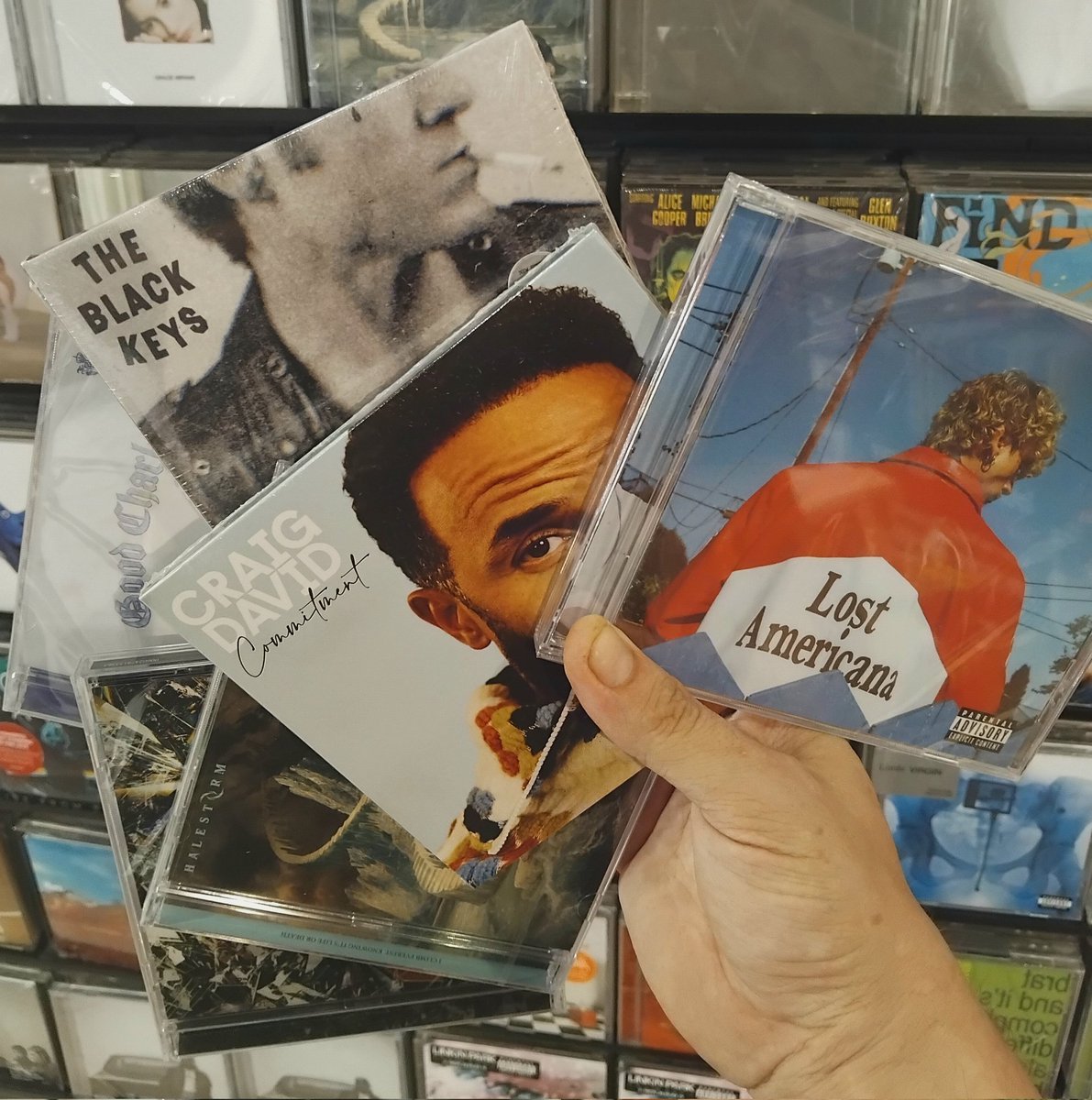 New music out today! Including MGK, Craig David, Godd Charlotte, Ethel Cain, and many more, on cd and vinyl! Available at HMV Taunton! #NewMusicFriday #mgk #craigdavid #goodcharlotte #hmvforthefans