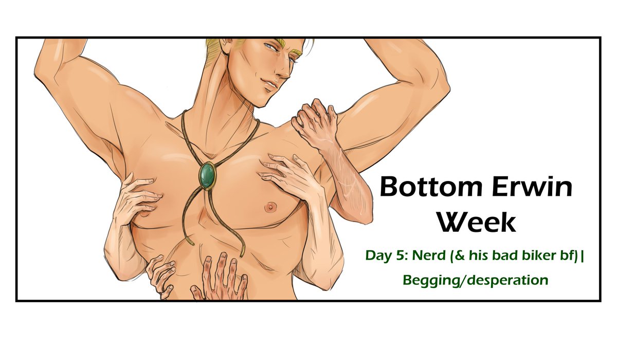 bottomerwin's tweet photo. Day 5: Nerd (optional: and his bad biker boyfriend) | begging/desperation
#bottomerwinweek #bottomerwinweek2025 #bottomwin #erwinsmith https://t.co/u3oOWOeKjc