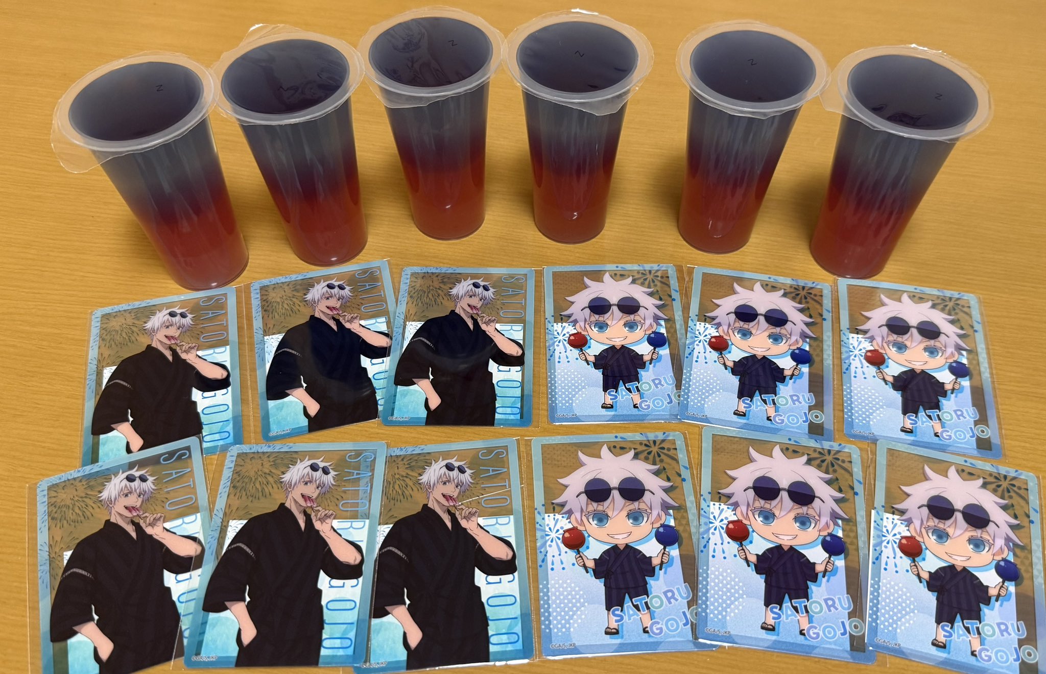 呪術廻戦 ローソン 五条悟の無下限呪術ゼリー オリジナルクリアカード 呪術廻戦×ローソン 五条悟の無下限呪術ゼリー クリアカード 台紙
