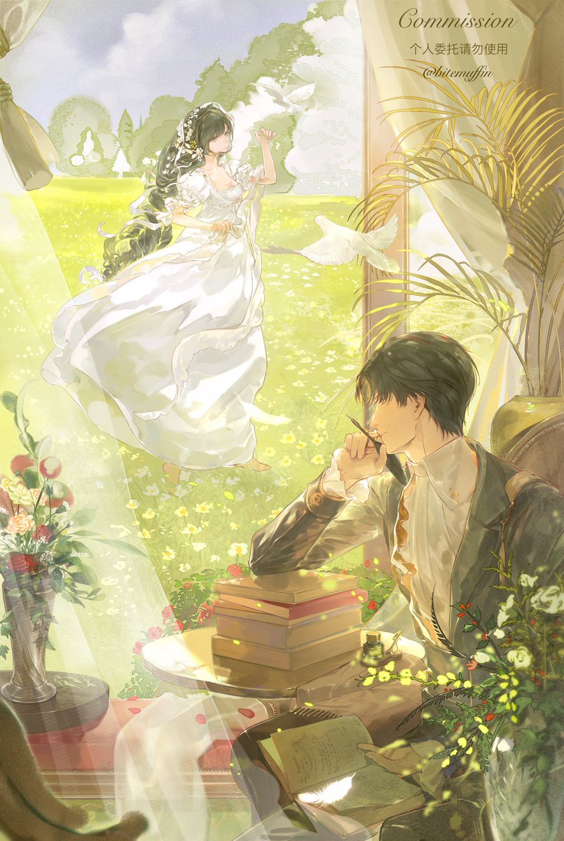 bitemuffin's tweet photo. Where Nature Sings🎶🍃

#illustration 
Private Commission 
Do Not Use/Share https://t.co/gRaMOuJywA