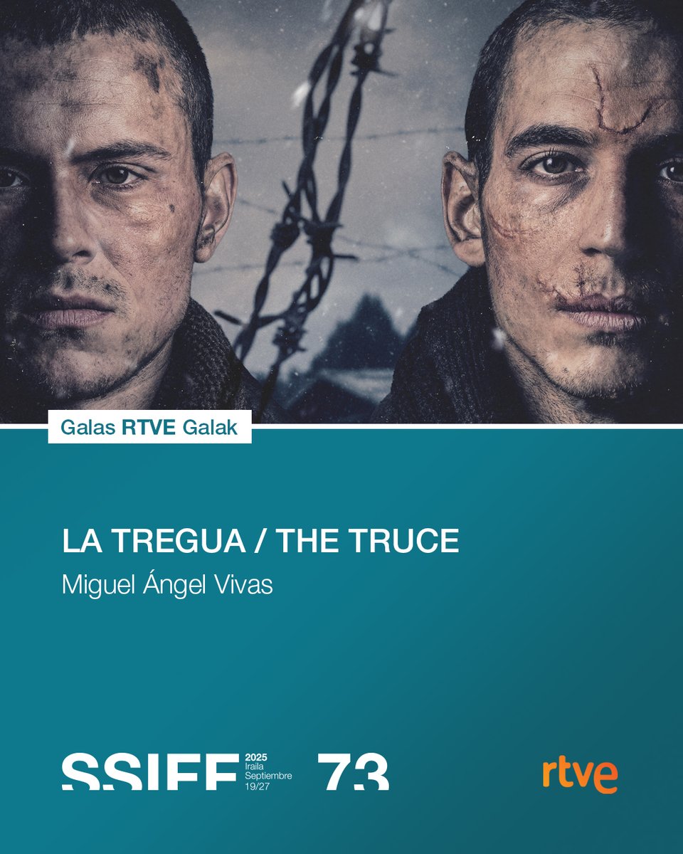 #73SSIFF #GalasRTVE 🎊 La tregua, primera coproducción hispano-kazaja, es un drama bélico de Miguel Ángel Vivas Moreno que protagonizan Miguel Herrán y Arón Piper. Basado en hechos reales y ambientado en la II Guerra Mundial.

[EUS] La tregua, <a href="/mangelvivas/">Miguel Angel Vivas</a>-en drama belikoa da, II