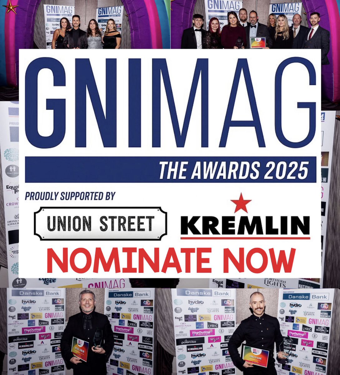 🏆 <a href="/gnimag/">GNI Magazine</a> Awards 2025 – Nominations are Open! 🏆

It’s time to celebrate the incredible people &amp; organisations making a difference for NI’s LGBTQIA+ community🌈

Nominate now GNIMAG.com/awards

Proudly supported by <a href="/KremlinBelfast/">Kremlin Belfast</a> &amp; Union Street Bar
Charity Partner <a href="/TRPNI/">The Rainbow Project</a>