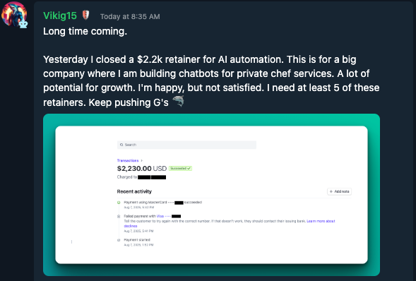 Which life would you choose?

1/ alarm at 6am. commute in traffic.
retail job. $2k/month. Paycheque gone by the 20th.
Overtime when boss asks. Repeat.

2/ wake up when you want.
$2,200/month retainer from a client you chose.
Work from your laptop - home, cafe, wherever you're