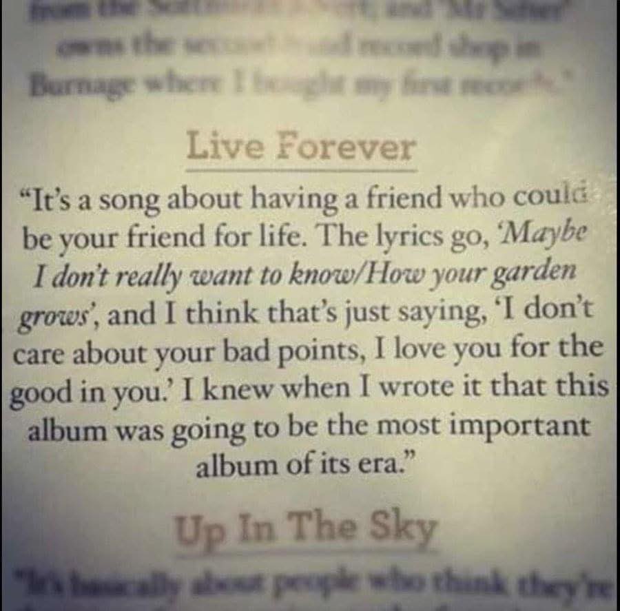 31 years ago today, Oasis released ‘Live Forever’ as a single