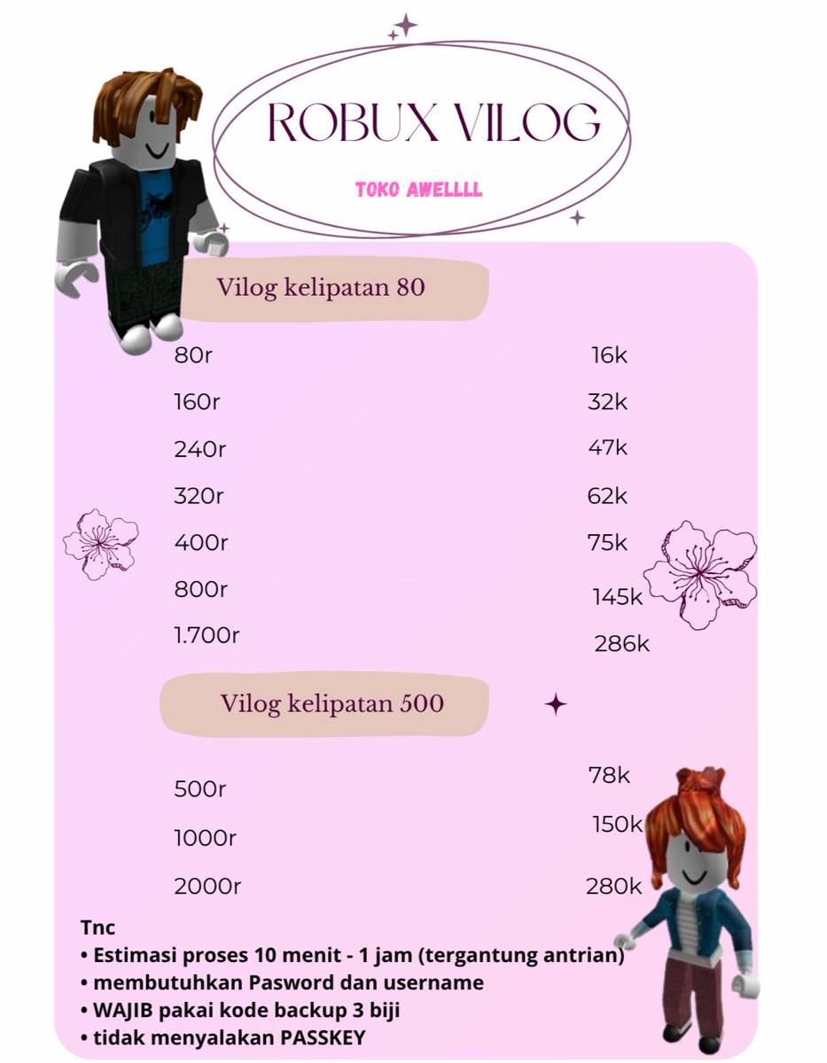 Awelll ~ TOP UP ROBUX tweet media