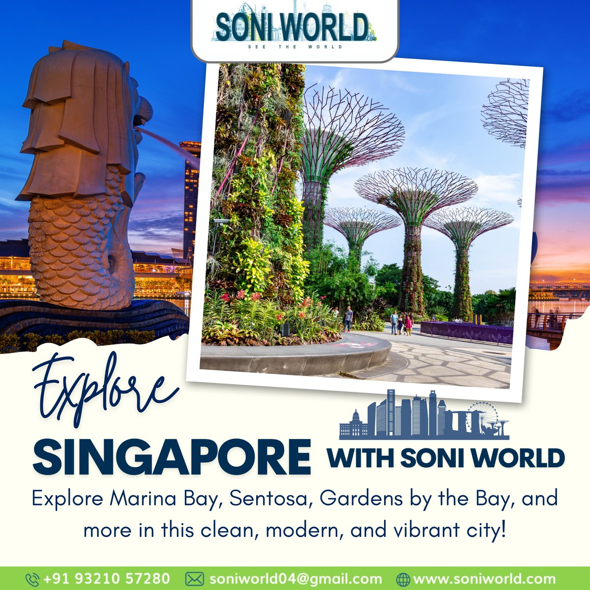 SoniWorld1's tweet photo. 🌏 Discover Singapore with Soni World! 🌆

Unlock the magic of Asia's most vibrant city-state! ✨

#SoniWorld #ExploreSingapore #MarinaBay #Sentosa #GardensByTheBay #SingaporeDiaries #TravelWithSoni #Wanderlust #CityOfDreams #AsiaTravel #InstaTravel https://t.co/8ehXuO49Vg