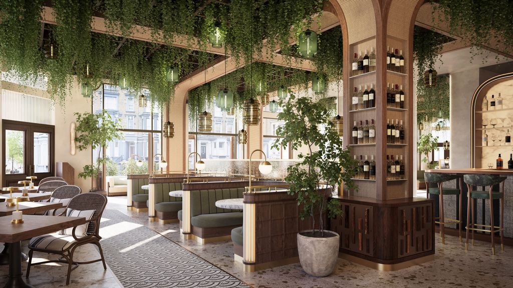 northgrafstudio's tweet photo. Image produced for a restaurant interior in Ladbroke Grove, with interior design by David Lot (Studio Lot) and architecture by Rodic Davidson.

The visual showcases a richly layered space defined by natural textures, ambient lighting and a lush canopy of greenery. https://t.co/WOCnUF9wRZ